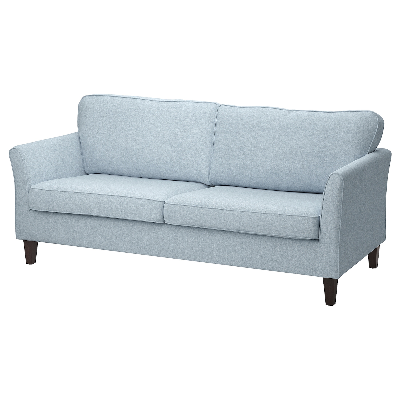 IKEA EKHOLMA sofa 3-osobowa, Kilanda bladoniebieski, Głębokość: 85 cm