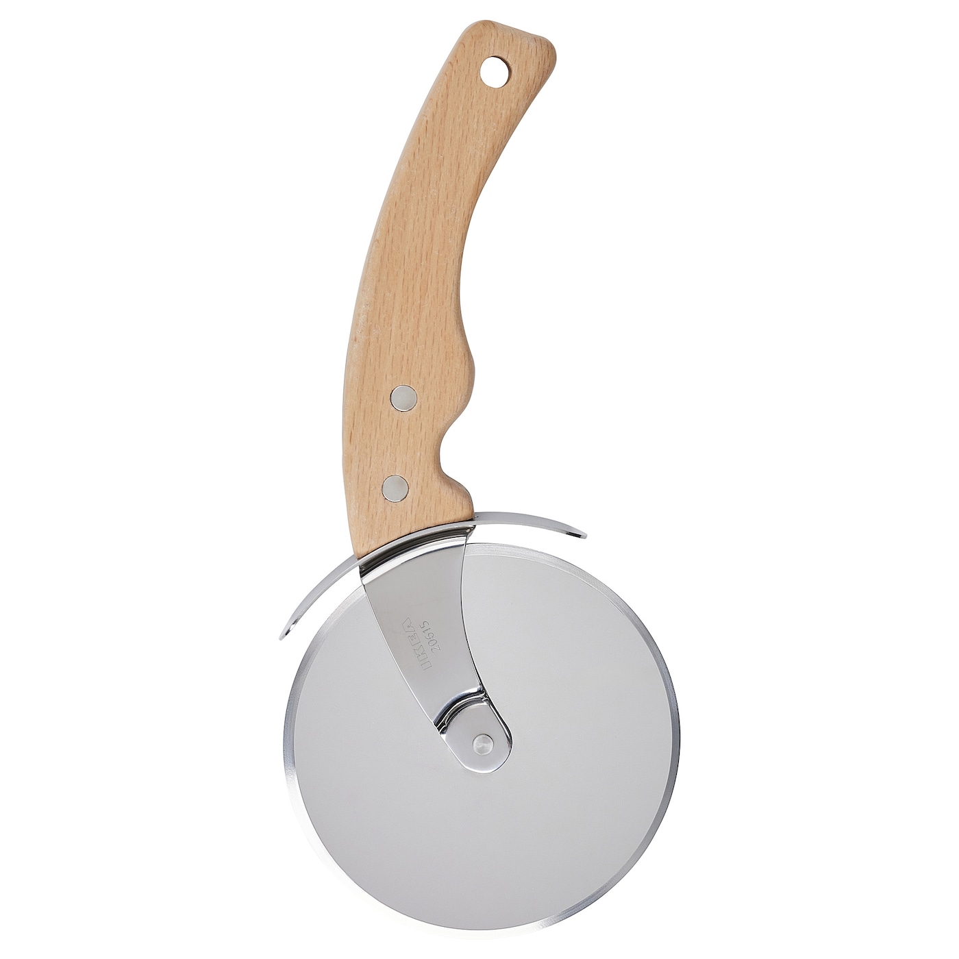 IKEA GRILLTIDER nóż do pizzy, stal nierdz/buk, 22 cm