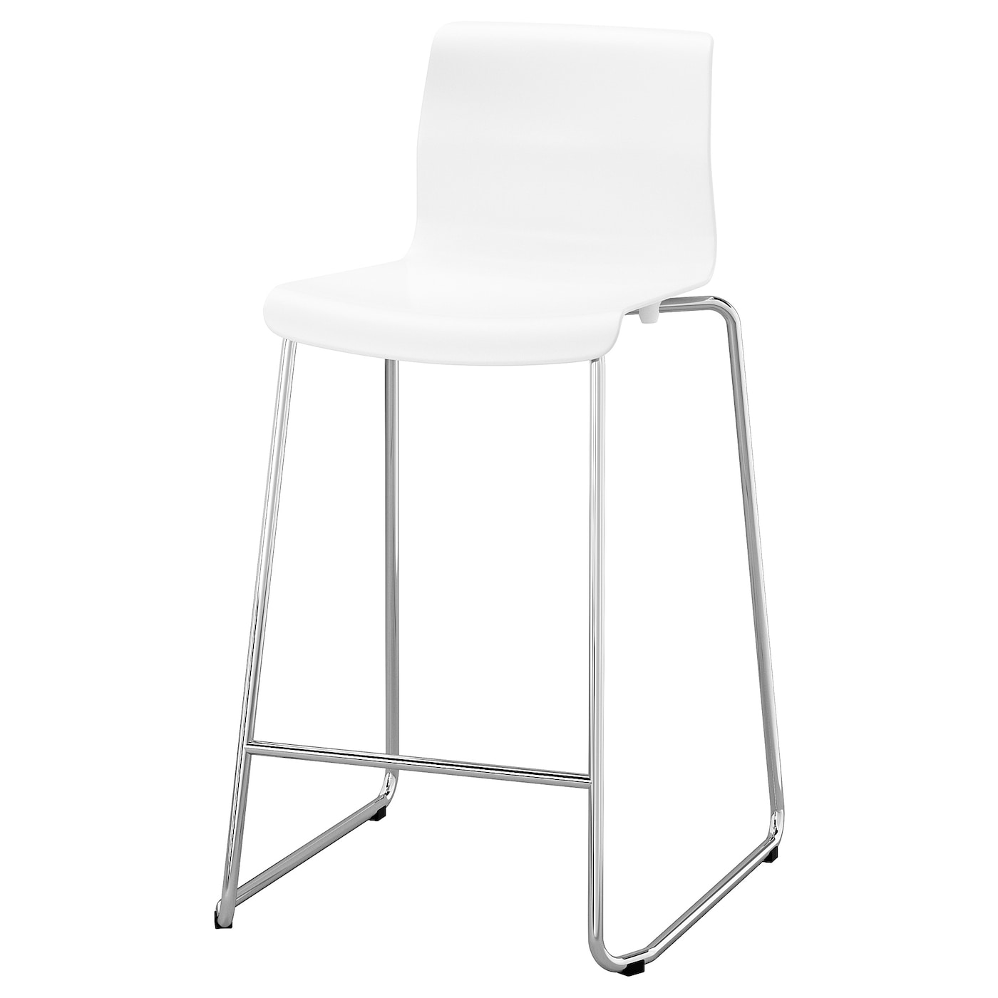 IKEA GLENN stołek barowy, biały/chrom, 66 cm