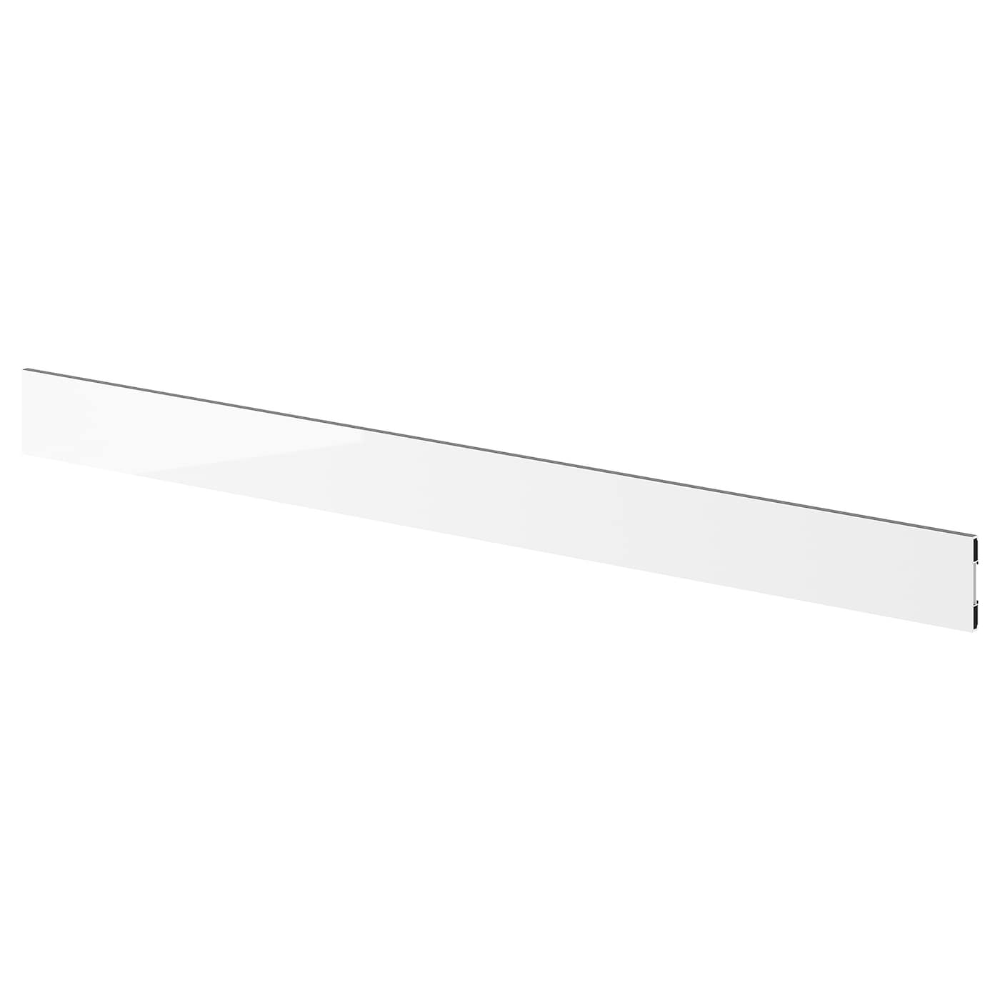 IKEA FÖRBÄTTRA cokół, połysk biały, 220x8 cm