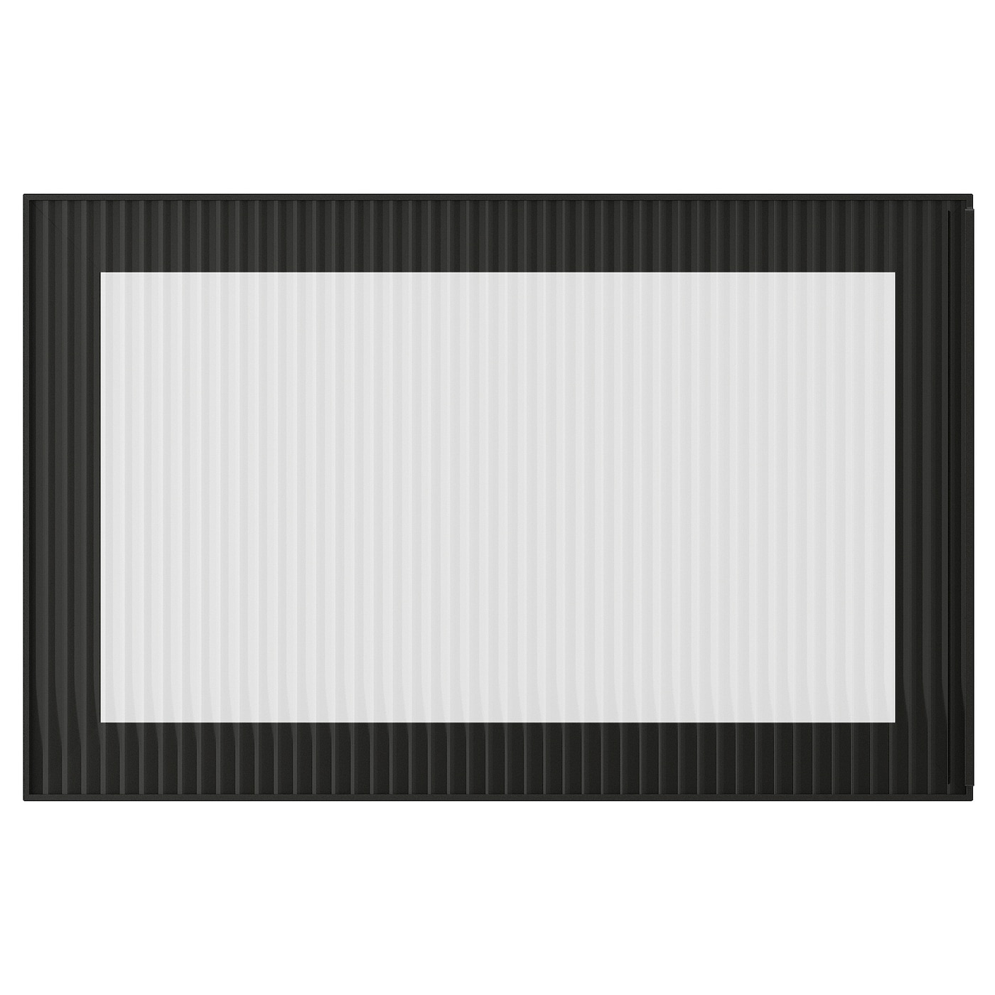 IKEA FÄLLSVIK drzwi szklane, antracyt/szkło ryflowane, 60x38 cm