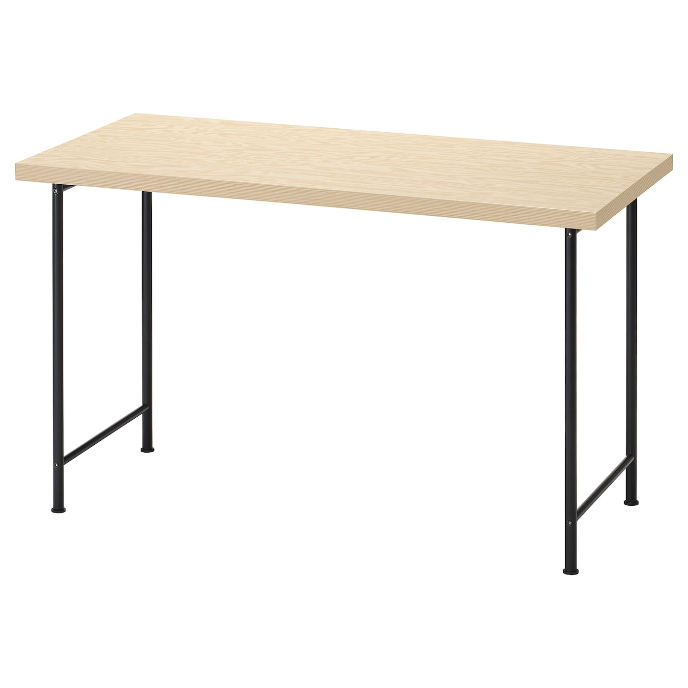 IKEA MITTCIRKEL / SPÄND biurko, żywy efekt sosny/czarny, 120x60 cm