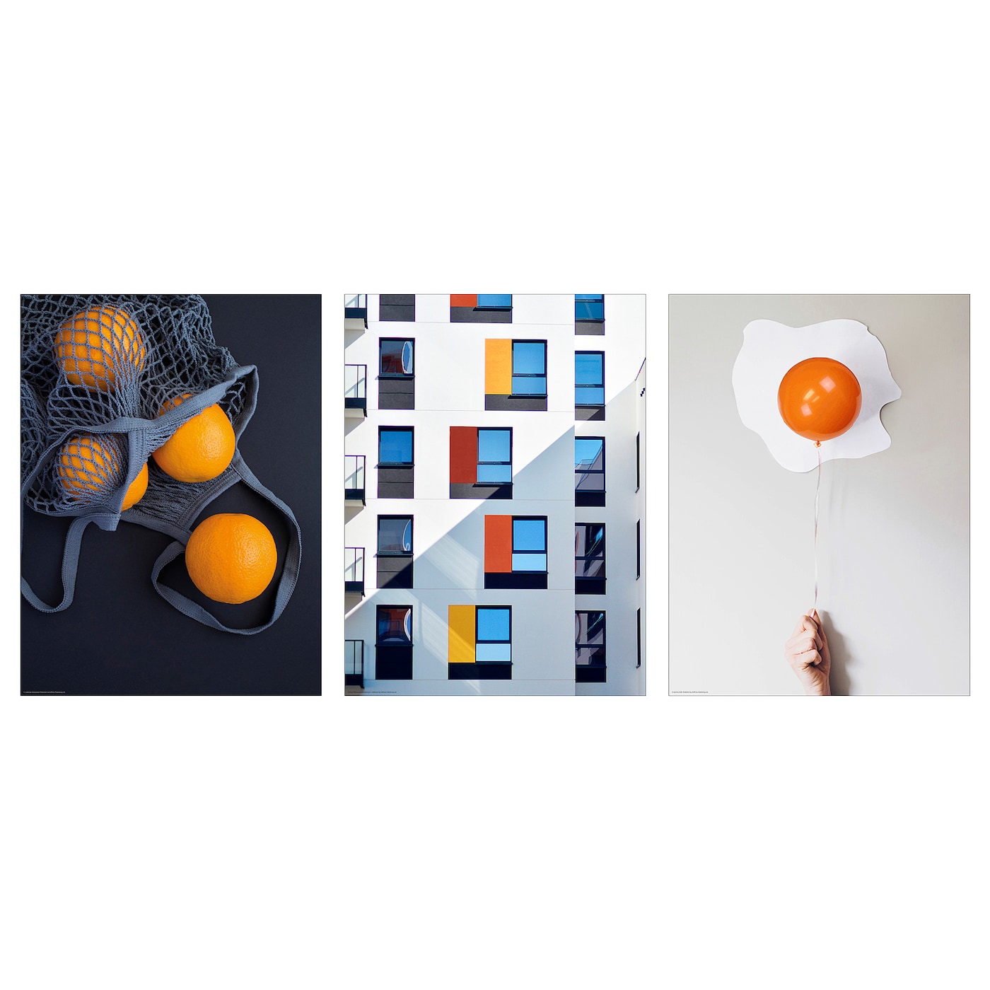 IKEA BILD Plakat, pomarańcze w siatce, 30x40 cm