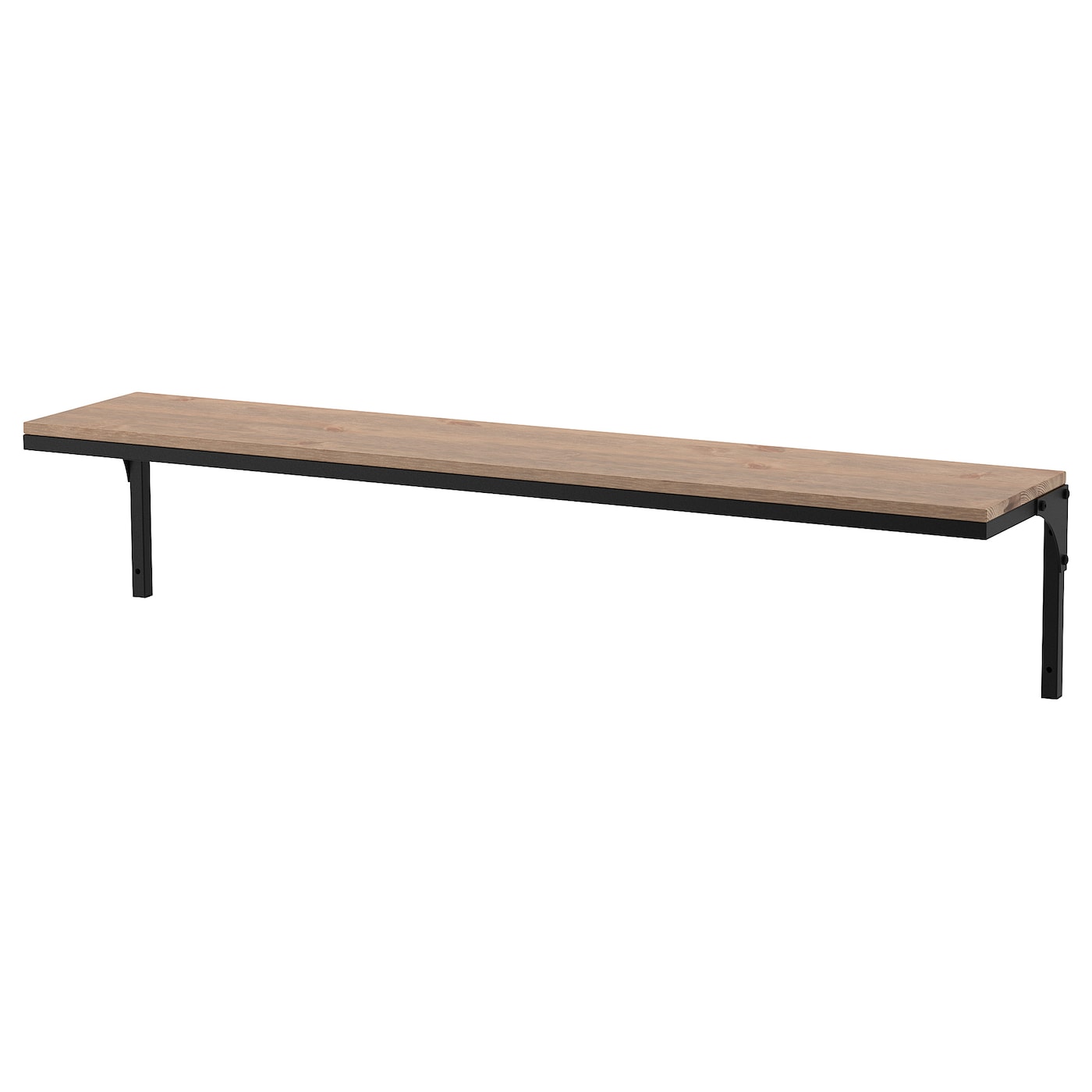 IKEA FJÄLLBO półka ścienna, czarny, 101x20 cm