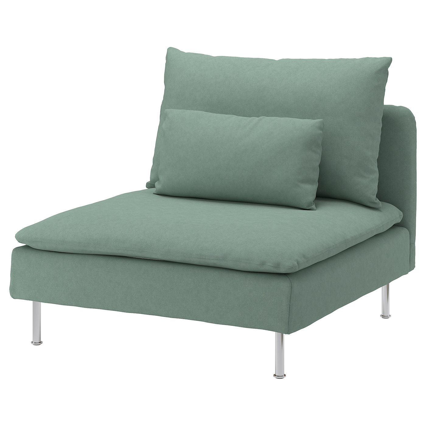 IKEA SÖDERHAMN sekcja 1-osobowa, Tallmyra jasnozielony, Szerokość: 93 cm