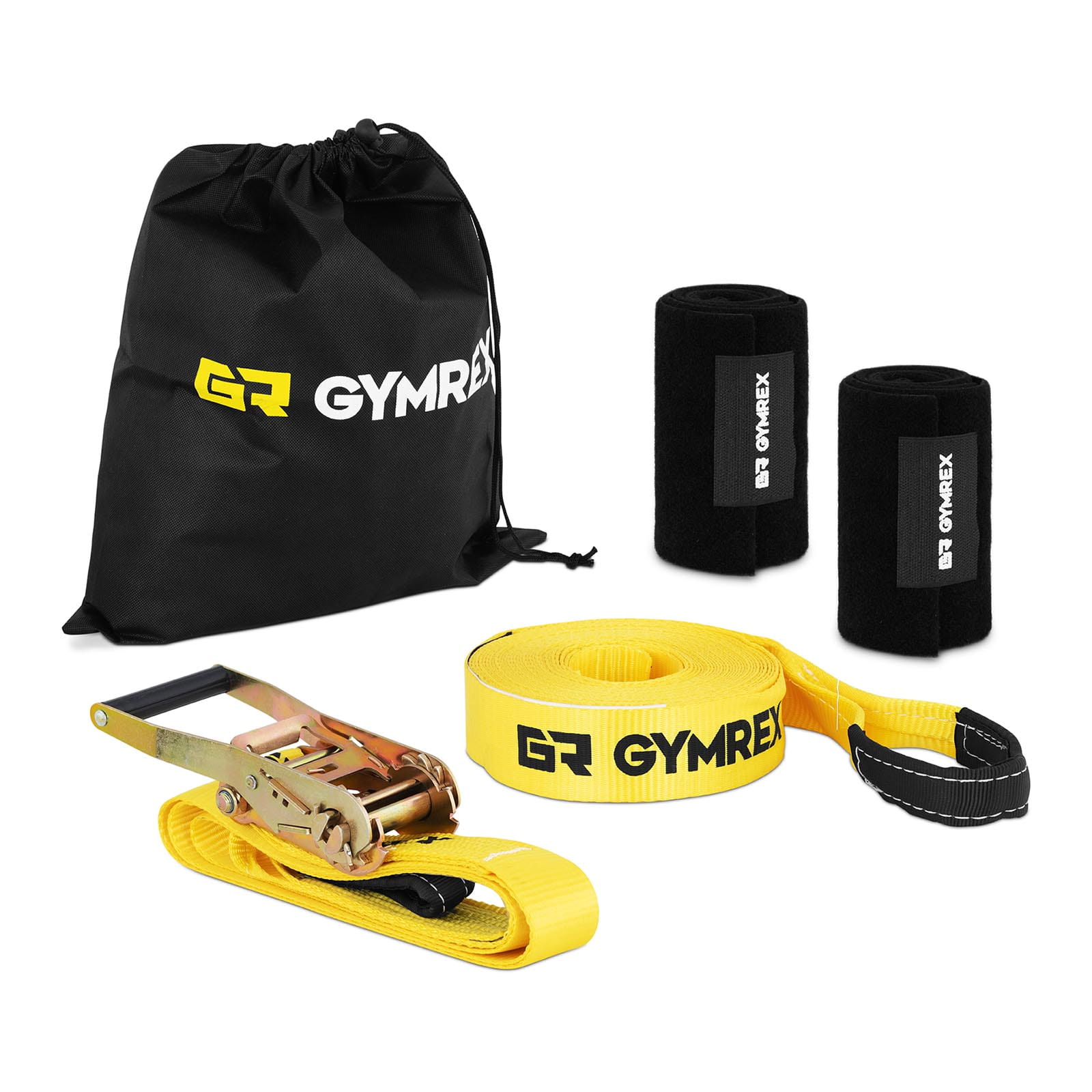 Slackline 13 m, profesjonalny zestaw