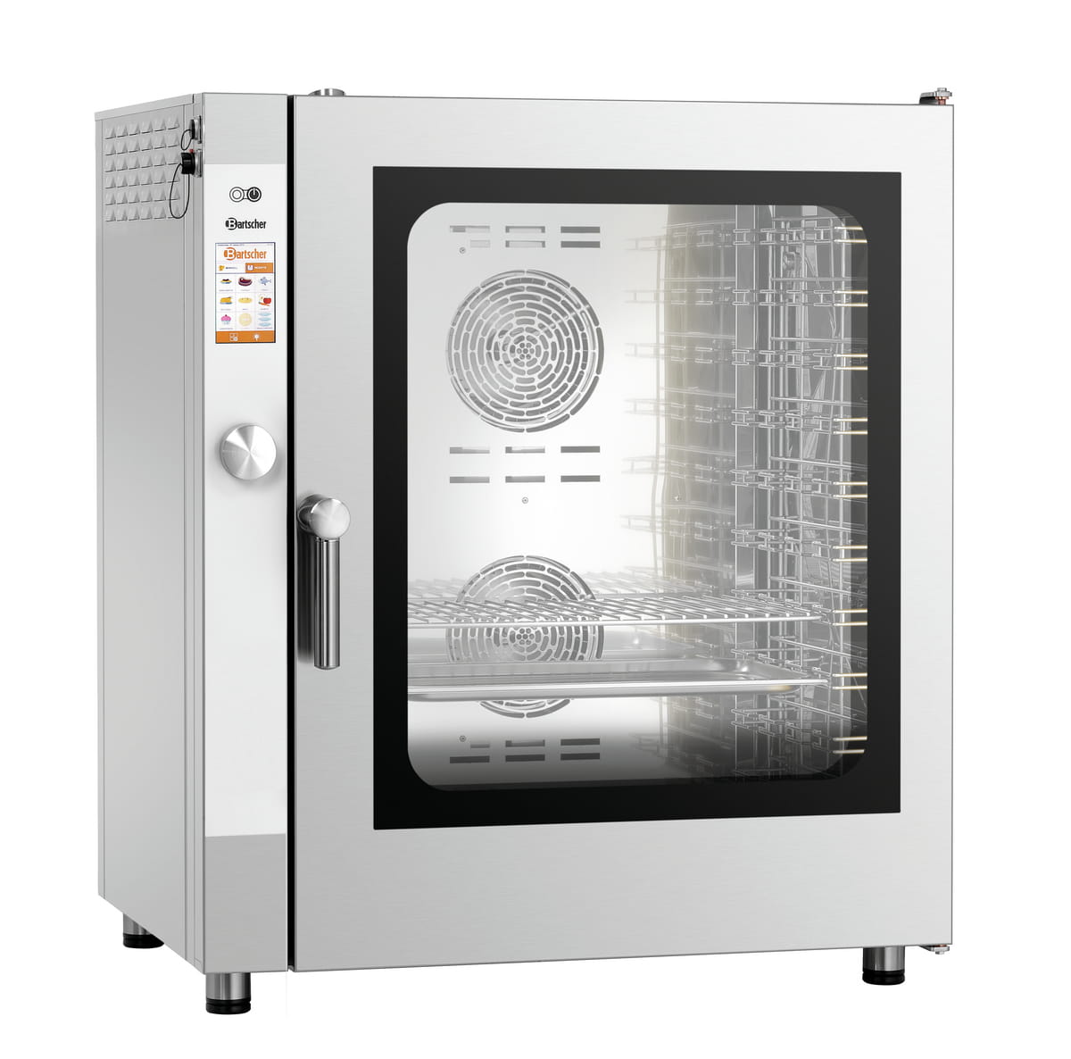 Piec konwekcyjno-parowy ze sterowaniem elektronicznym 10 x GN 1/1 | Silversteam 10111D