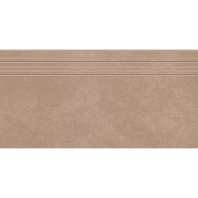 Gres szkliwiony stopnica ARES brown mat rect 29,8x59,8 gat. I