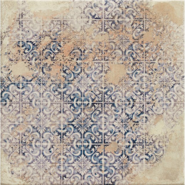 Gres szkliwiony hiszpański Realonda ANTIGUA DECO BEIGE mat 33x33 gat.