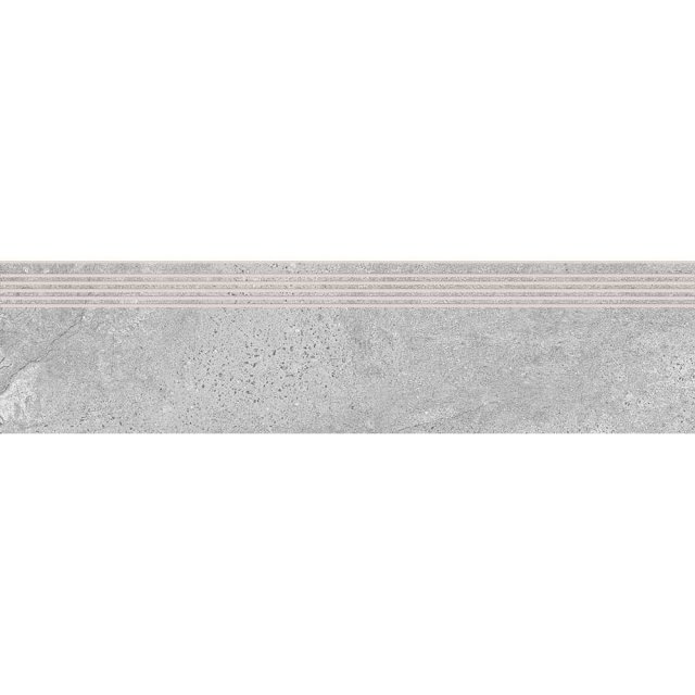 Gres szkliwiony stopnica MOONROW grey mat 29,8x119,8 gat. I Cersanit