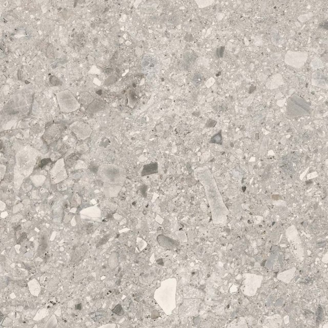 Gres szkliwiony SMALL TERRAZZO STONE cold grey mat 59,8x59,8 gat. II
