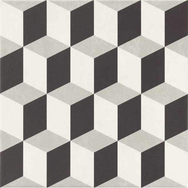 Gres szkliwiony hiszpański Realonda HANOI CUBE GREY mat 33x33 gat. I