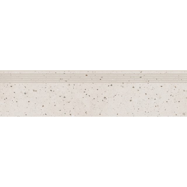 Gres szkliwiony stopnica TERRAZZO grey mat 29,8x119,8 gat. I Cersanit