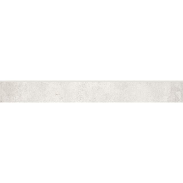 Gres szkliwiony cokół DIVERSO white mat 7,2x59,8 gat. I