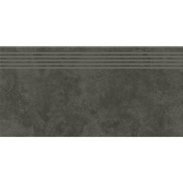 Gres szkliwiony stopnica ARES graphite mat 29,8x59,8 gat. I