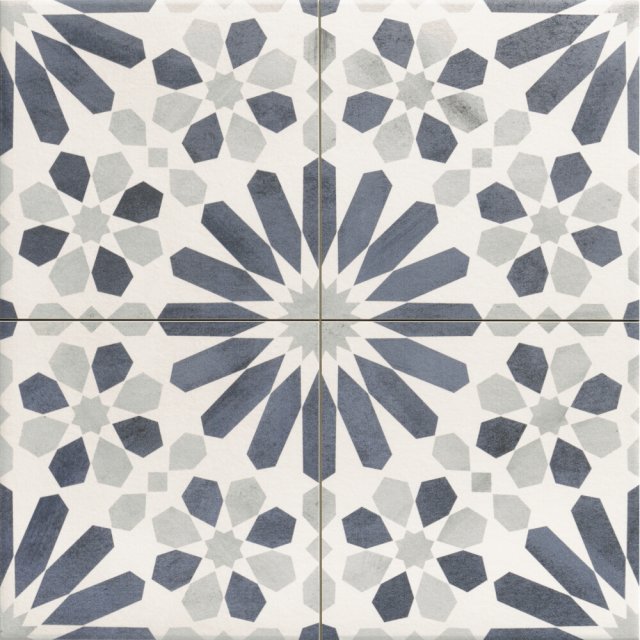 Gres szkliwiony hiszpański Realonda MARRAKECH BLUE mat do fugowania 4
