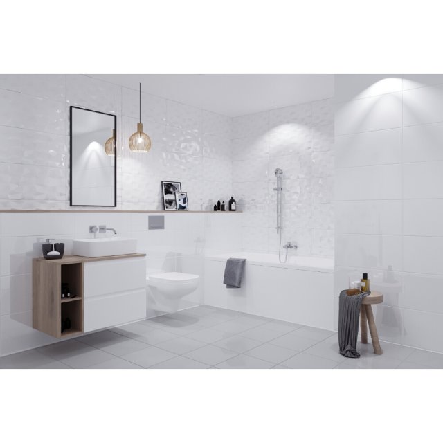 Płytka ścienna PEROUSO HONEY white structure glossy 29,7x60 gat. I