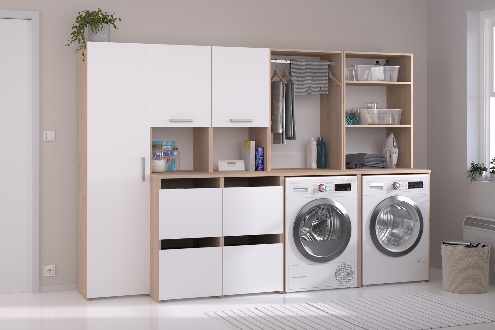 Meble łazienkowe w dużym zestawie Laundry