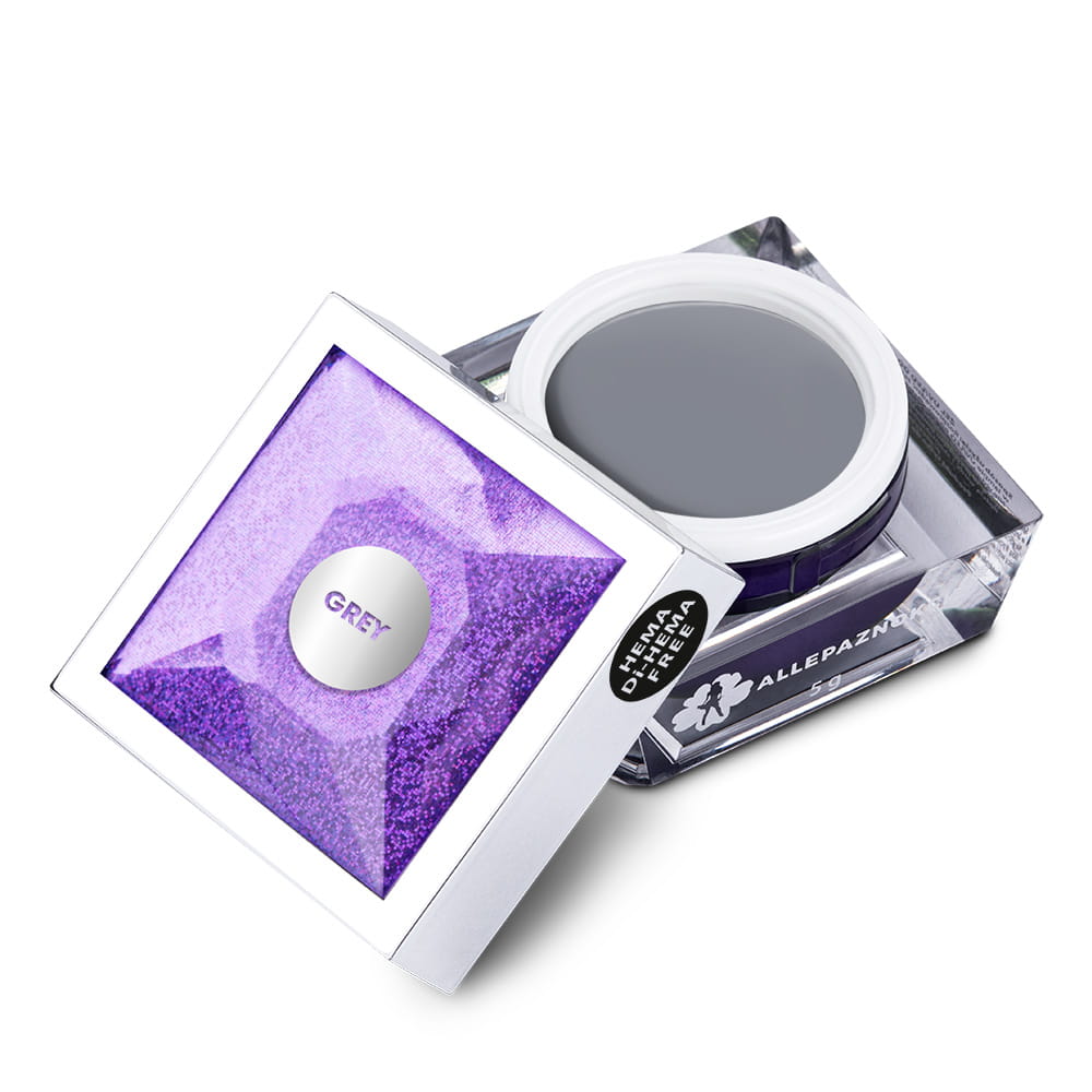 Żel do zdobień Artistic Gel paint gel ombre ornamenty Allepaznokcie Art Grey Szary HEMA /Di-HEMA Free 5 g Nr 10