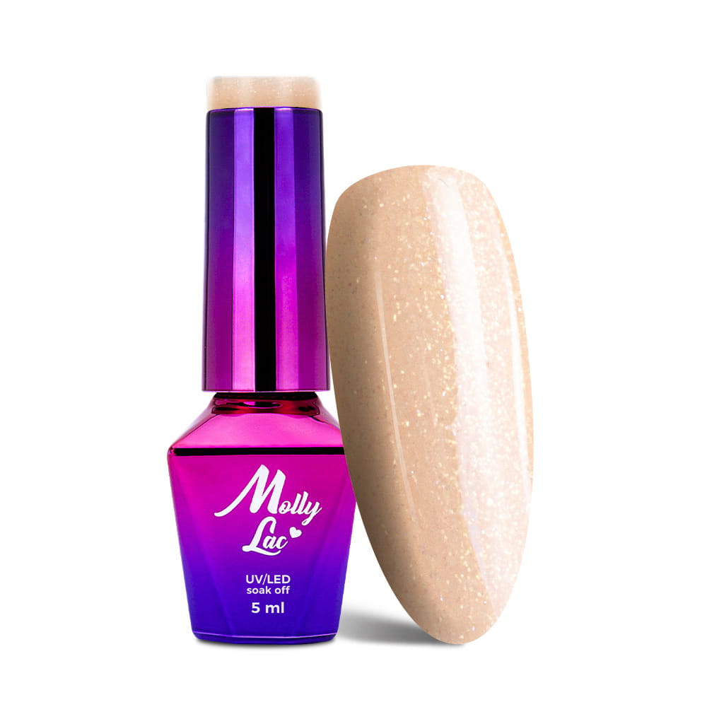 Lakier hybrydowy MollyLac BonBons Vanilla Shake 5 ml Nr 454