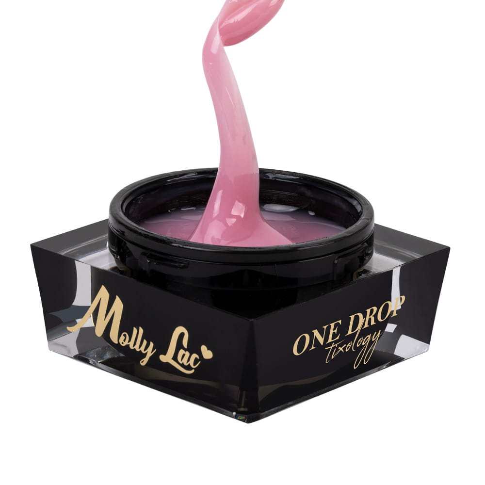 Żel budujący z tiksotropią MollyLac One Drop Tixology Mild Rose 15 g