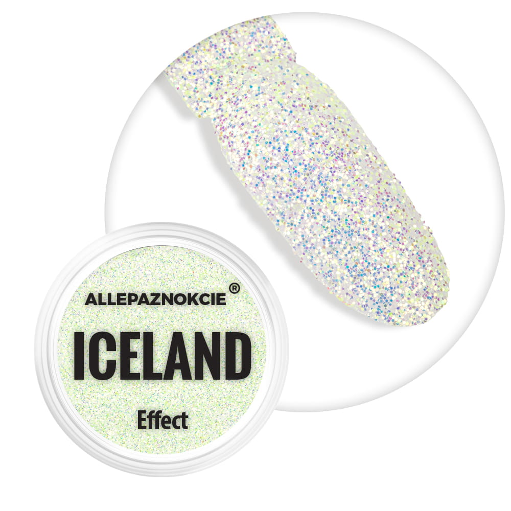 Pyłek do paznokci Iceland Effect Allepaznokcie Nr 10