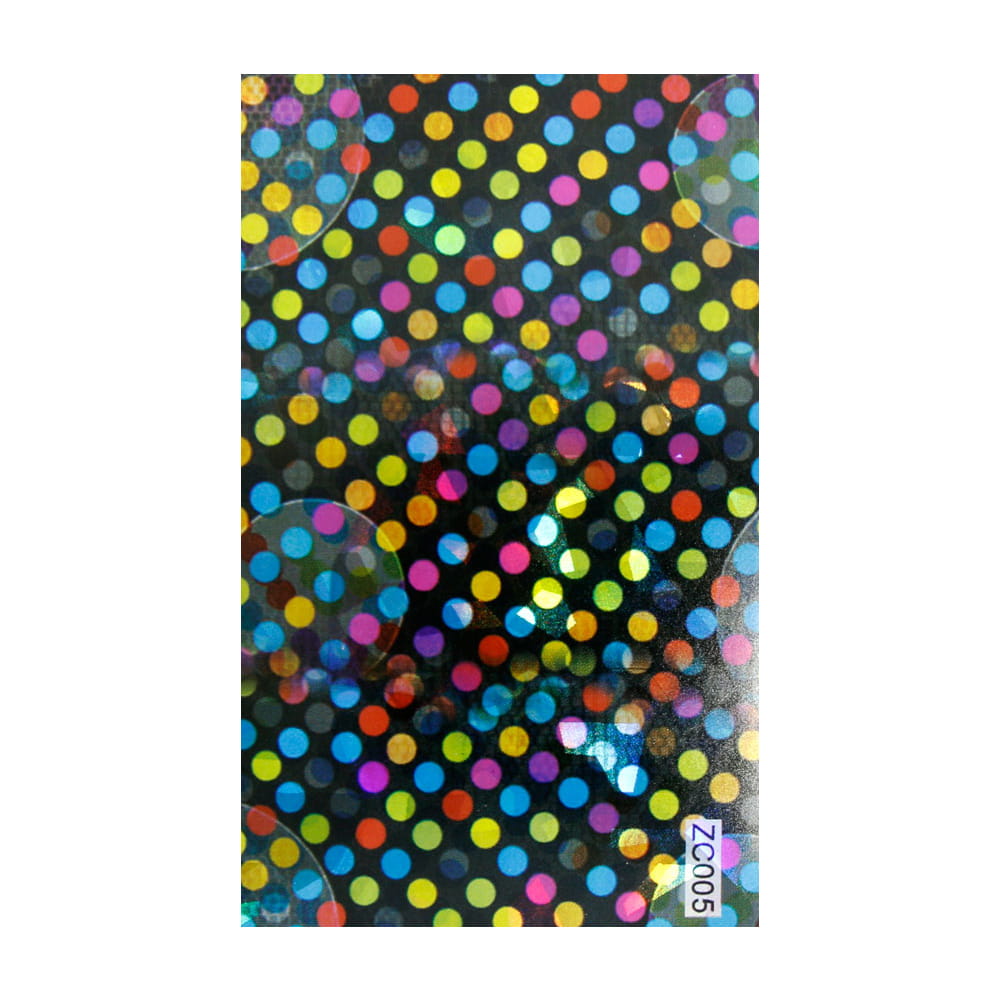 Naklejka do paznokci Laser effect samoprzylepna arkusz 8 cm x 5 cm Nr 242