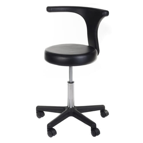 Bs taboret kosmetyczny + podłokietnik ng-ch049 czarny