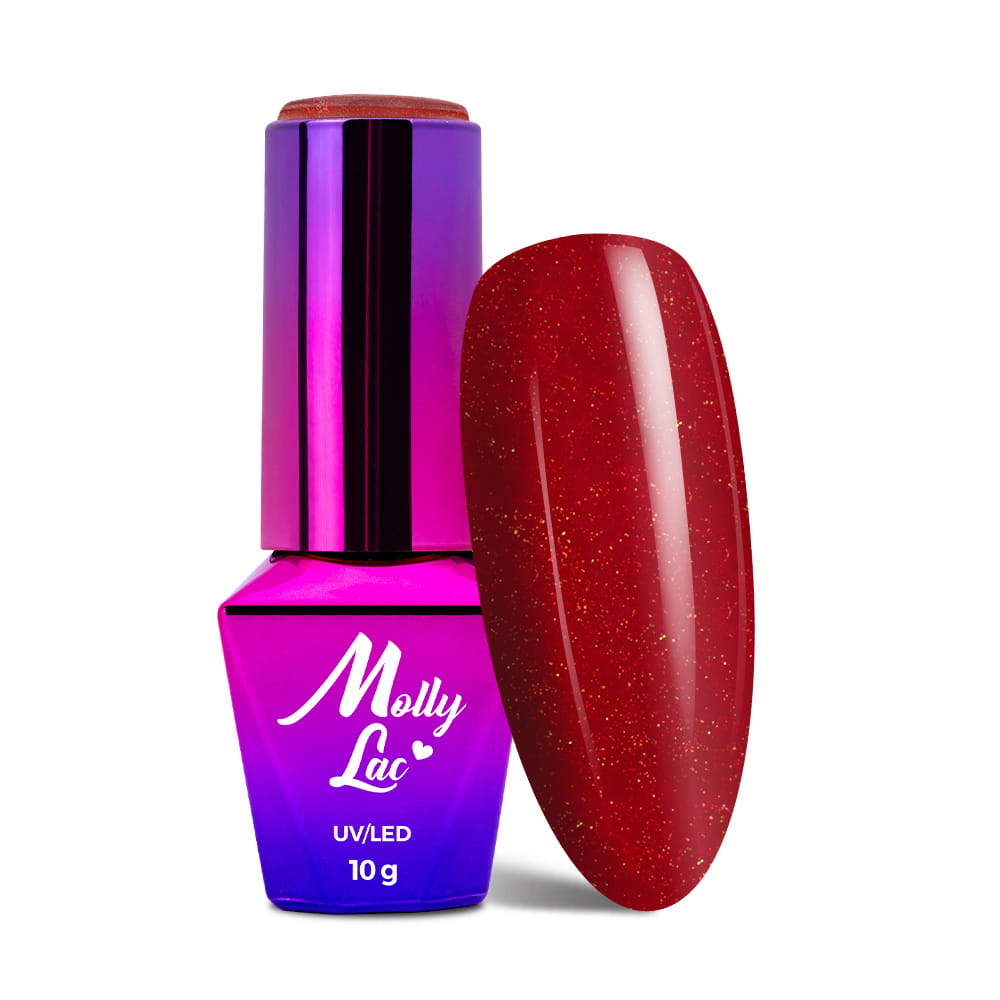 Lakier hybrydowy MollyLac Elite Women Russian Glitter 10 g Nr 40