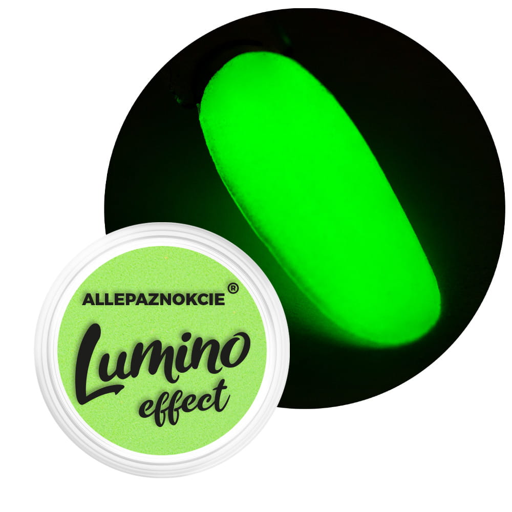 Pyłek do paznokci świecący w ciemności Lumino Effect Allepaznokcie Nr 12