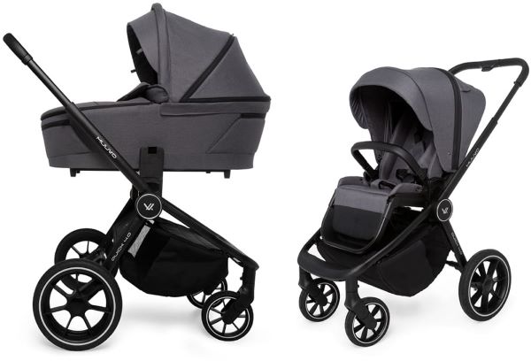 Muuvo Quick 4.0 - uniwersalny wózek głęboko-spacerowy 2w1 -Iron Graphite