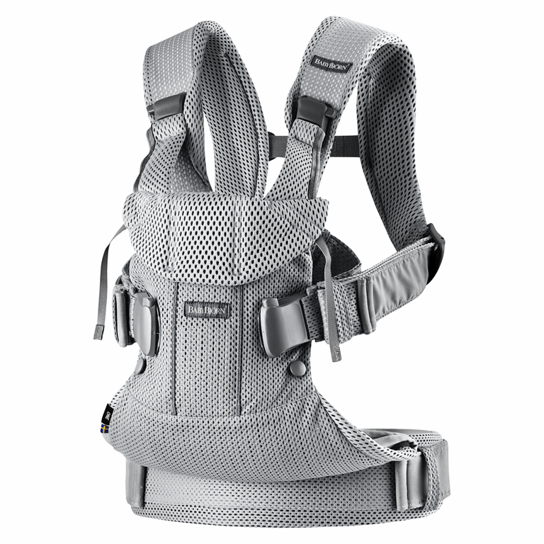 BabyBjorn, One Air - nosidełko ergonomiczne-Srebrny