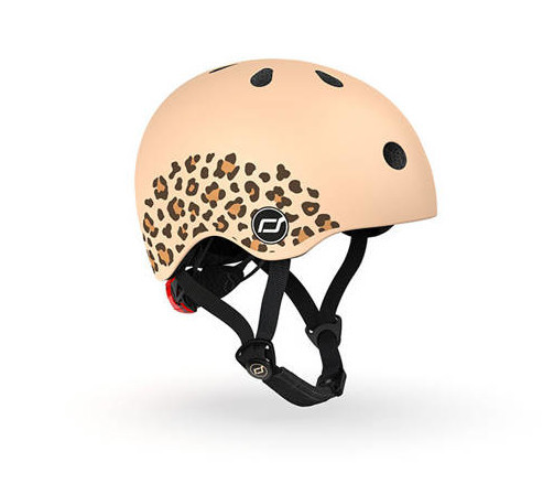 ScootandRide Kask dla małych dzieci z grafiką 1-5 lat-Leopard