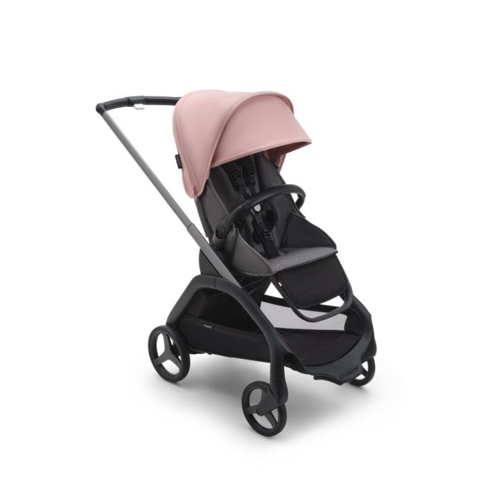 Bugaboo Dragonfly - wózek spacerowy-Graphite-Morning Pink-Grey Melange