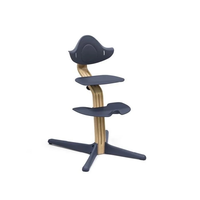 Stokke Nomi z Baby Set - krzesełko z zestawem dziecięcym-Oak Navy-Baby Set Grey