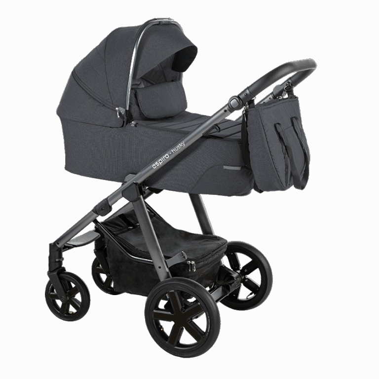 Espiro Husky uniwersalny wózek głęboko-spacerowy 2 w 1-217 Graphite