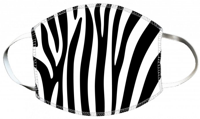 Maska z nadrukiem 2-warstwowa wielorazowa 60°C wz. 15 ZEBRA