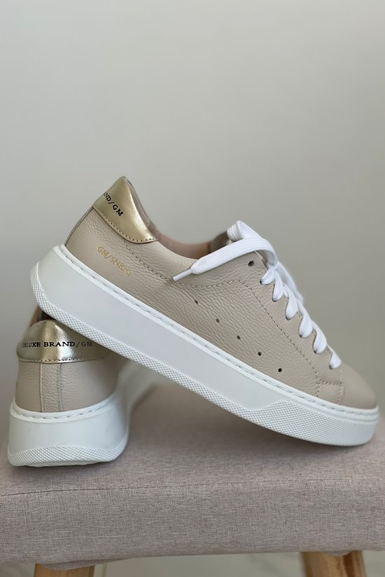 Sneakersy SN40 - 15 Beż / złoto