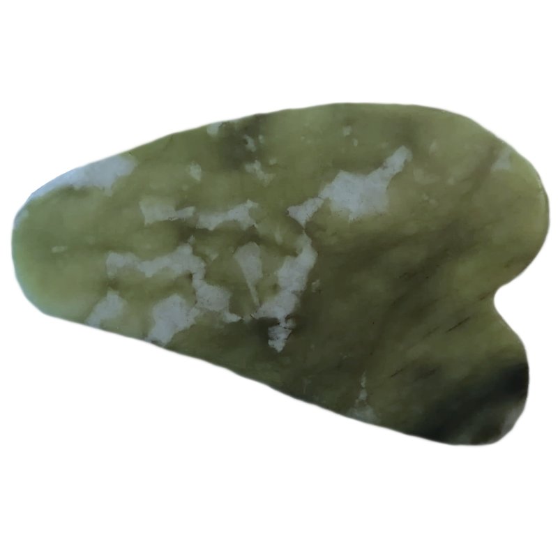 GUA SHA w kształcie serca jadeit