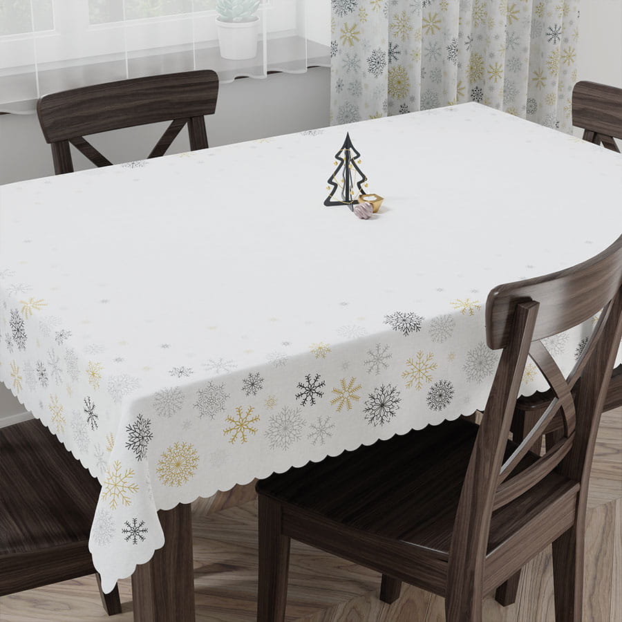 Obrus Plamoodporny MROZIK / 110x160, 140x180, 140x220, 140x240