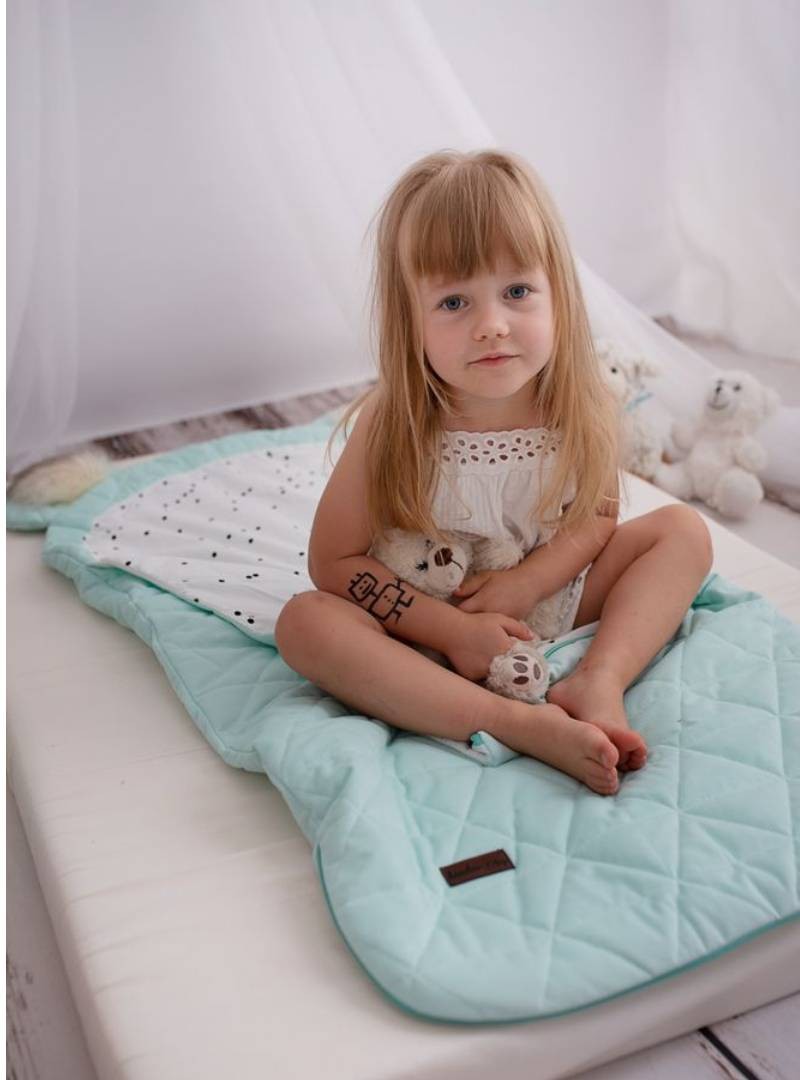 Śpiworek Kinder Hop Dream Catcher (Light) Triangles Aquamarine - 145x70 cm