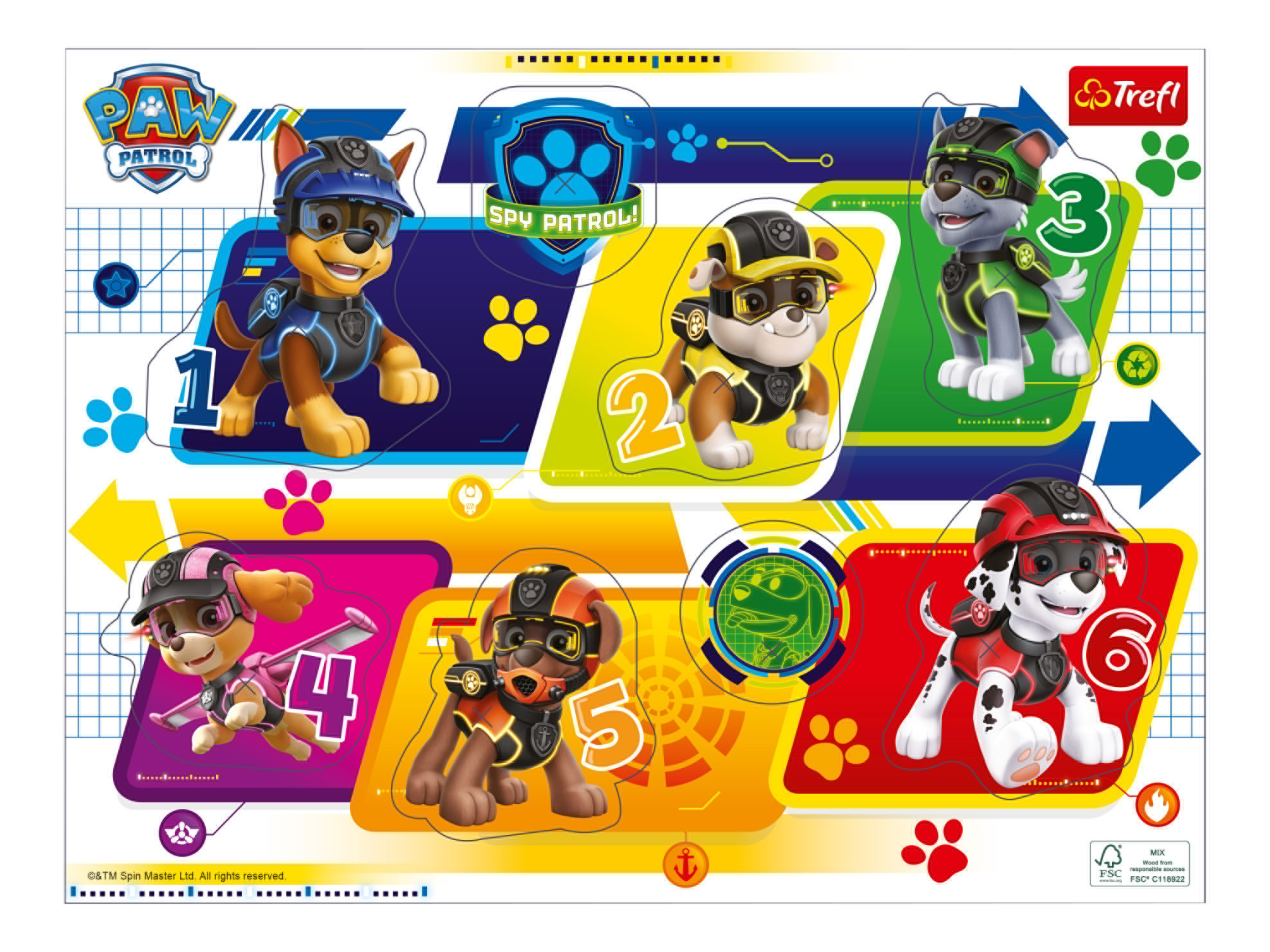 Trefl Puzzle drewniane Psi Patrol