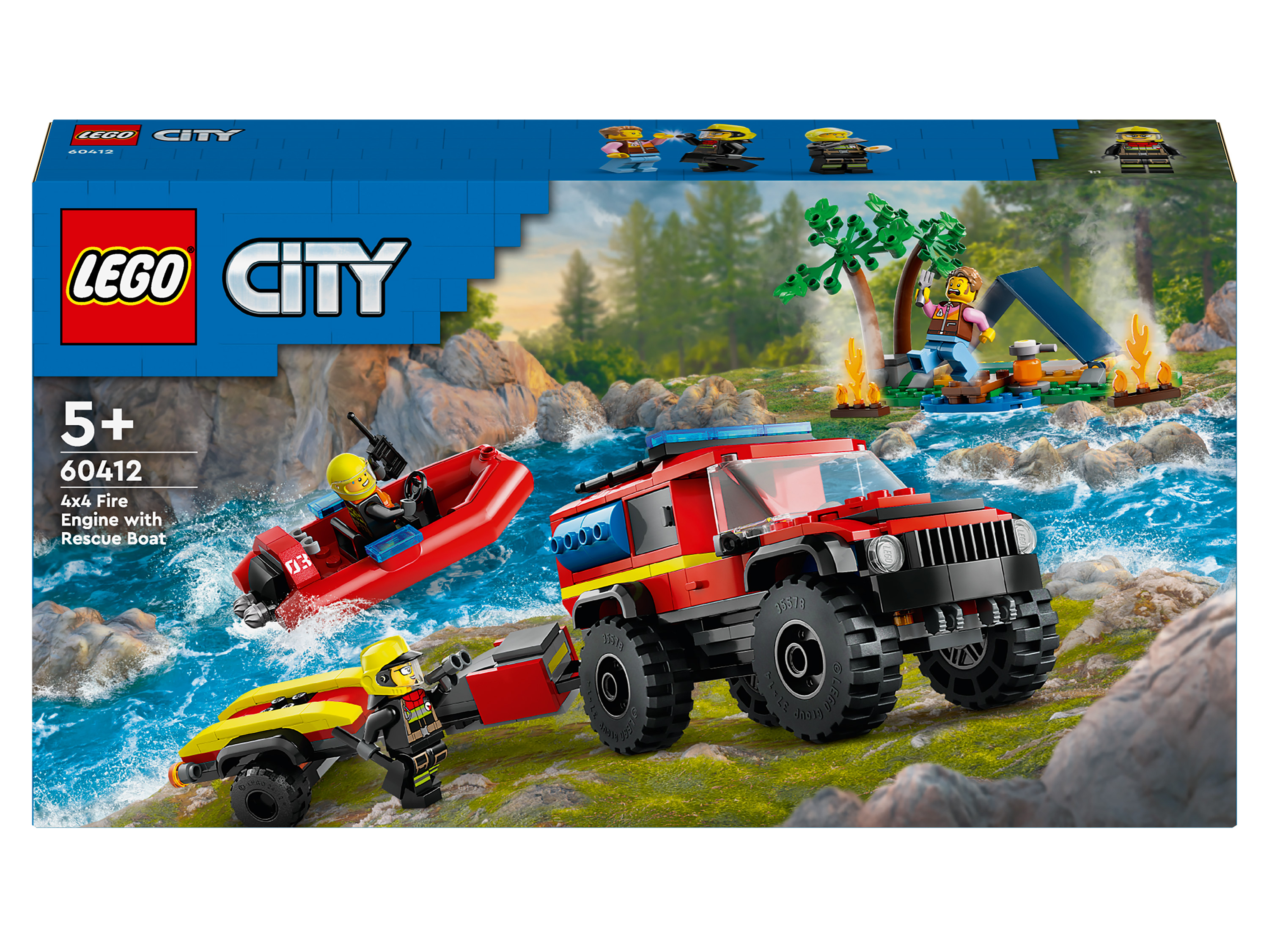 Lego City 60412 »Terenowy wóz strażacki z łodzią ratunkową«