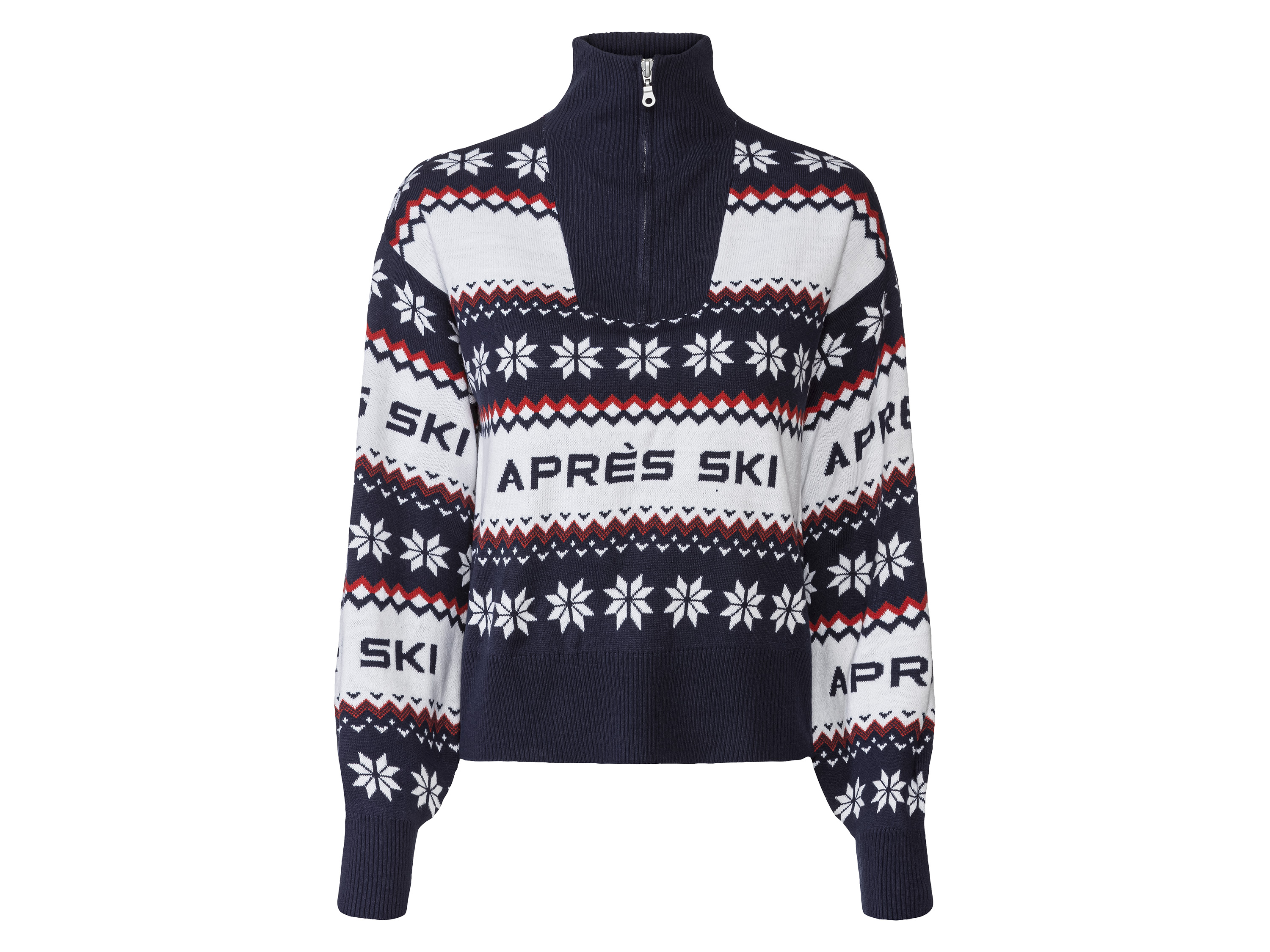 esmara Sweter damski w stylu norweskim Xl48/50, Granatowy