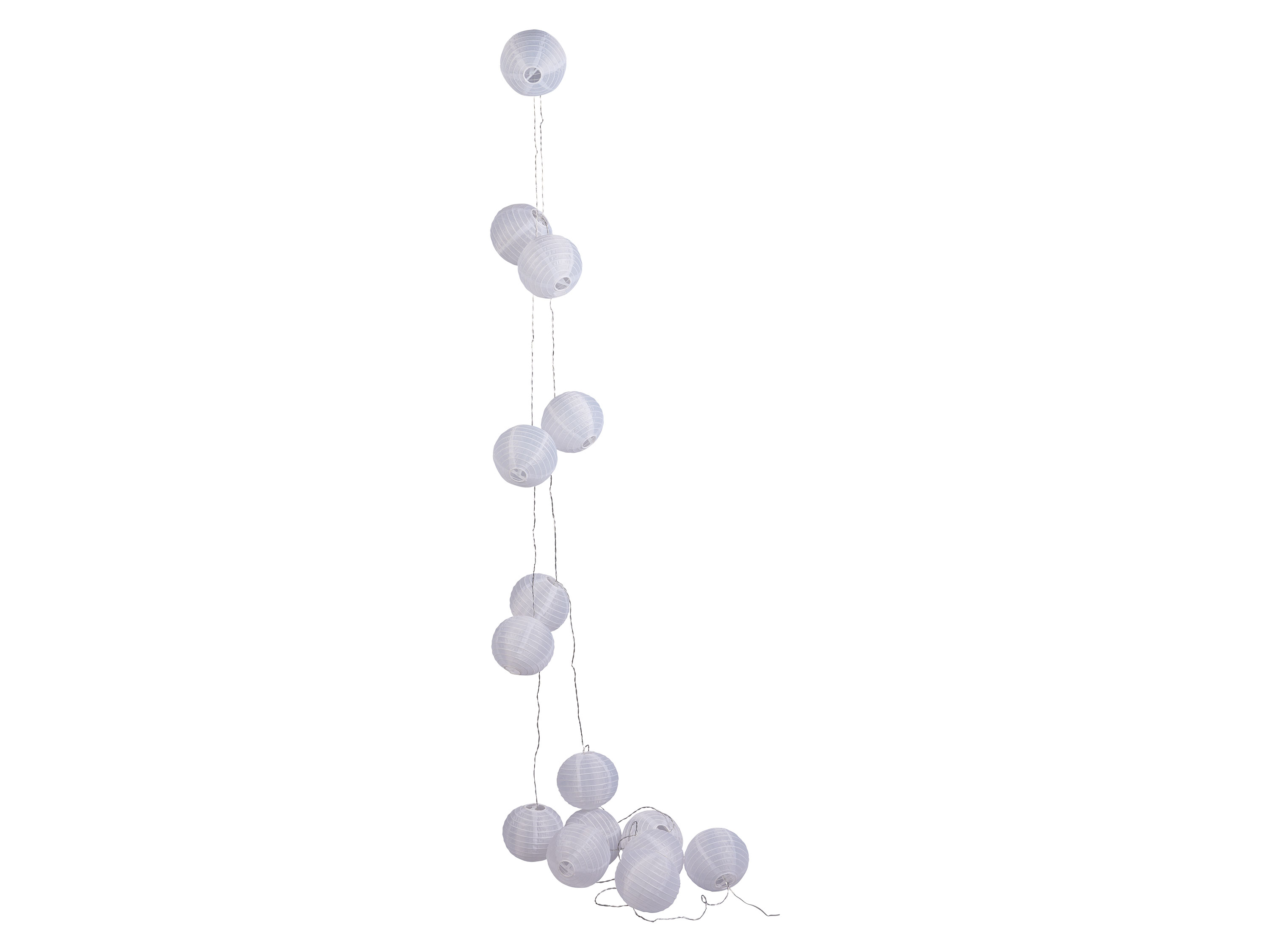 Livarno home Ogrodowa girlanda świetlna LED Xxl, 15 diod Led, 17 m Białe kule