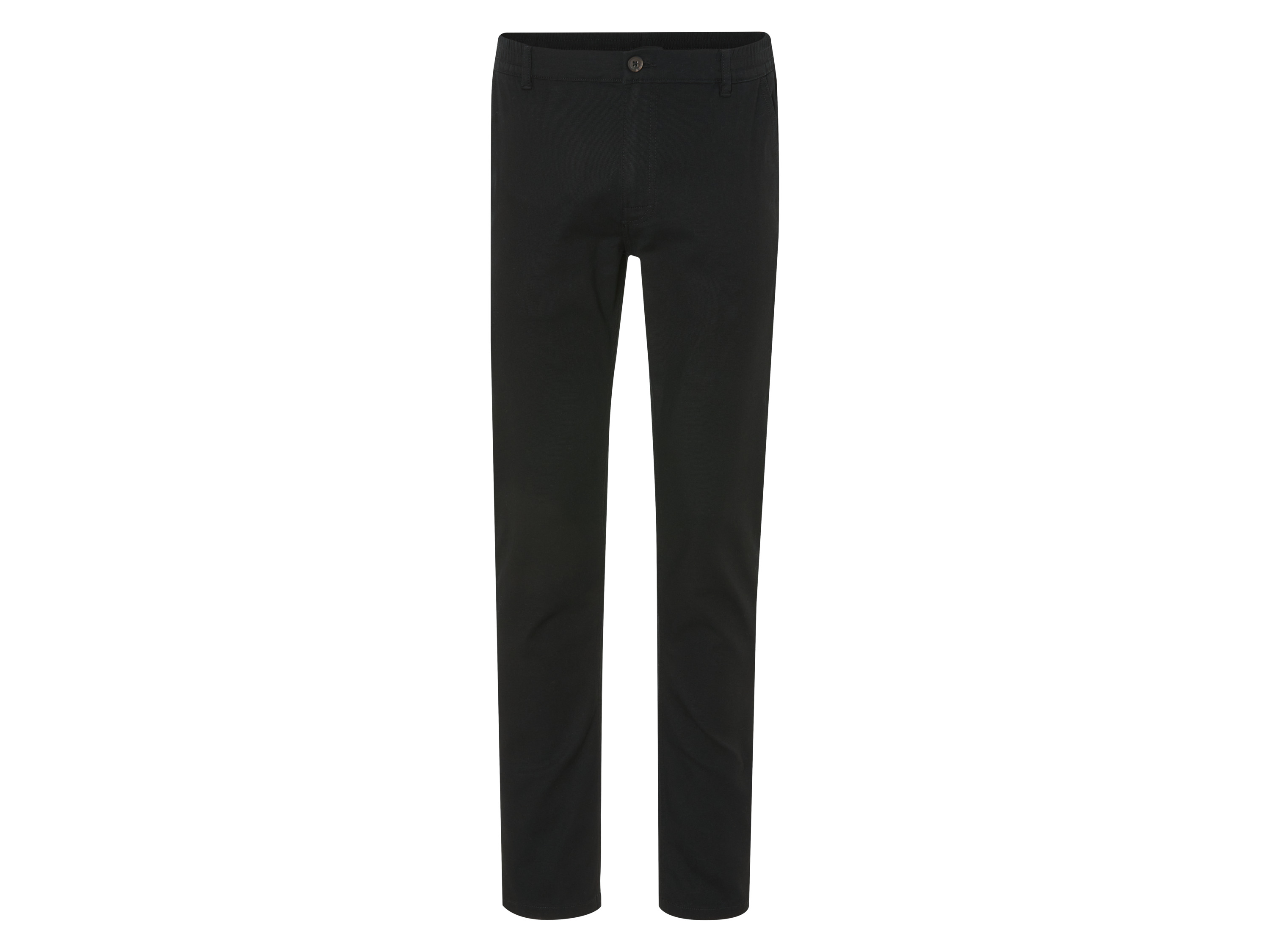 Livergy Chinosy męskie slim fit Czarny, M 48/50