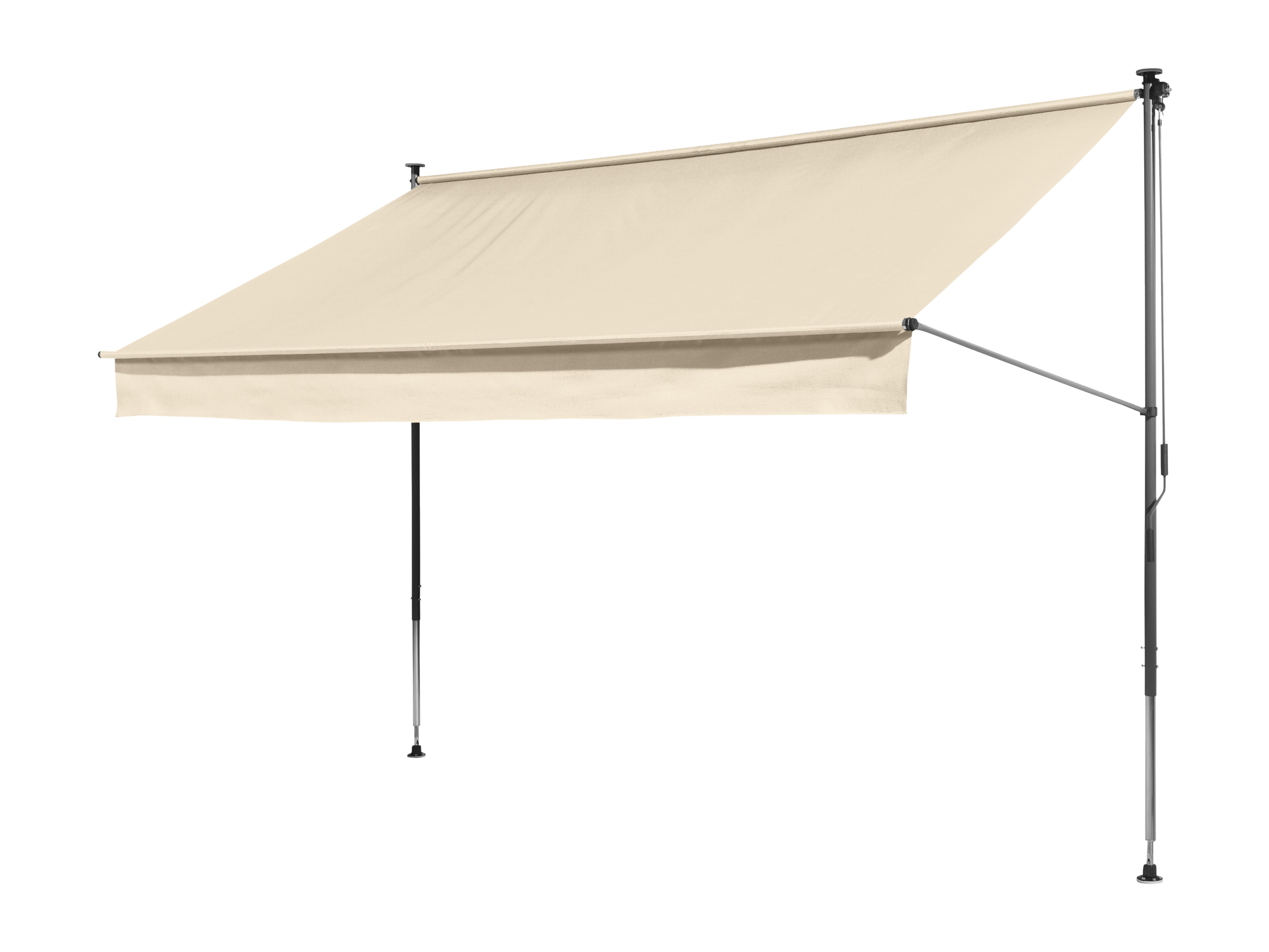 Livarno home Markiza rozporowa regulowana, 300 x 220/310 x 150 cm, beżowa