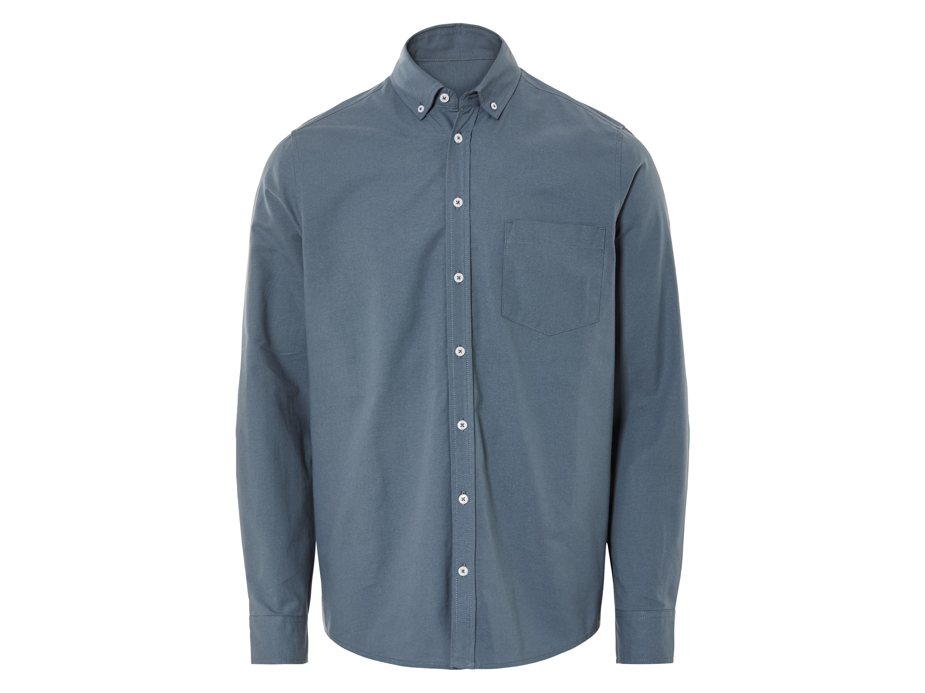 Livergy Koszula męska Oxford z bawełny Niebieski, L 41/42