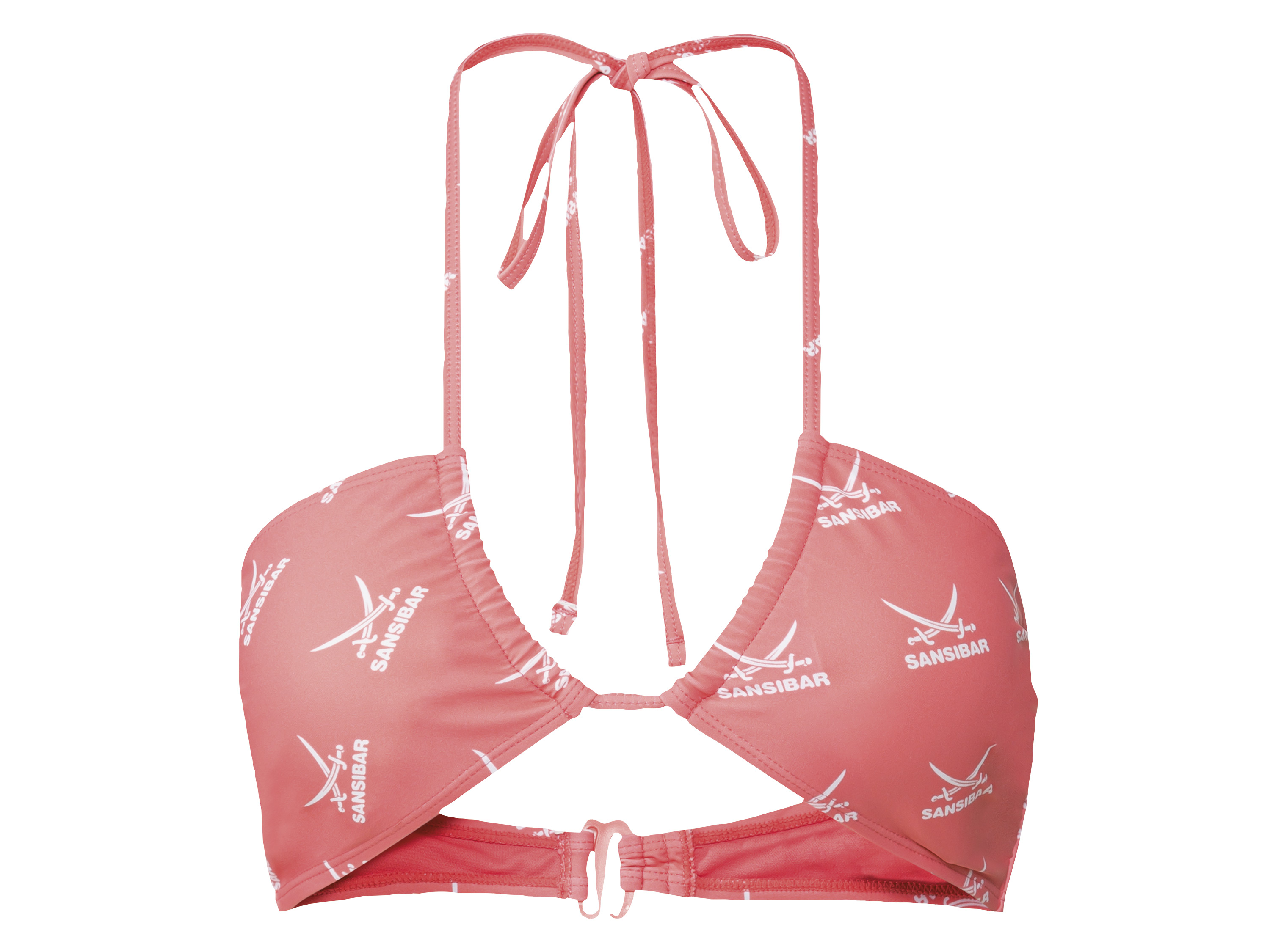 Sansibar Góra od bikini damska, łatwa w pielęgnacji Koralowy, 36