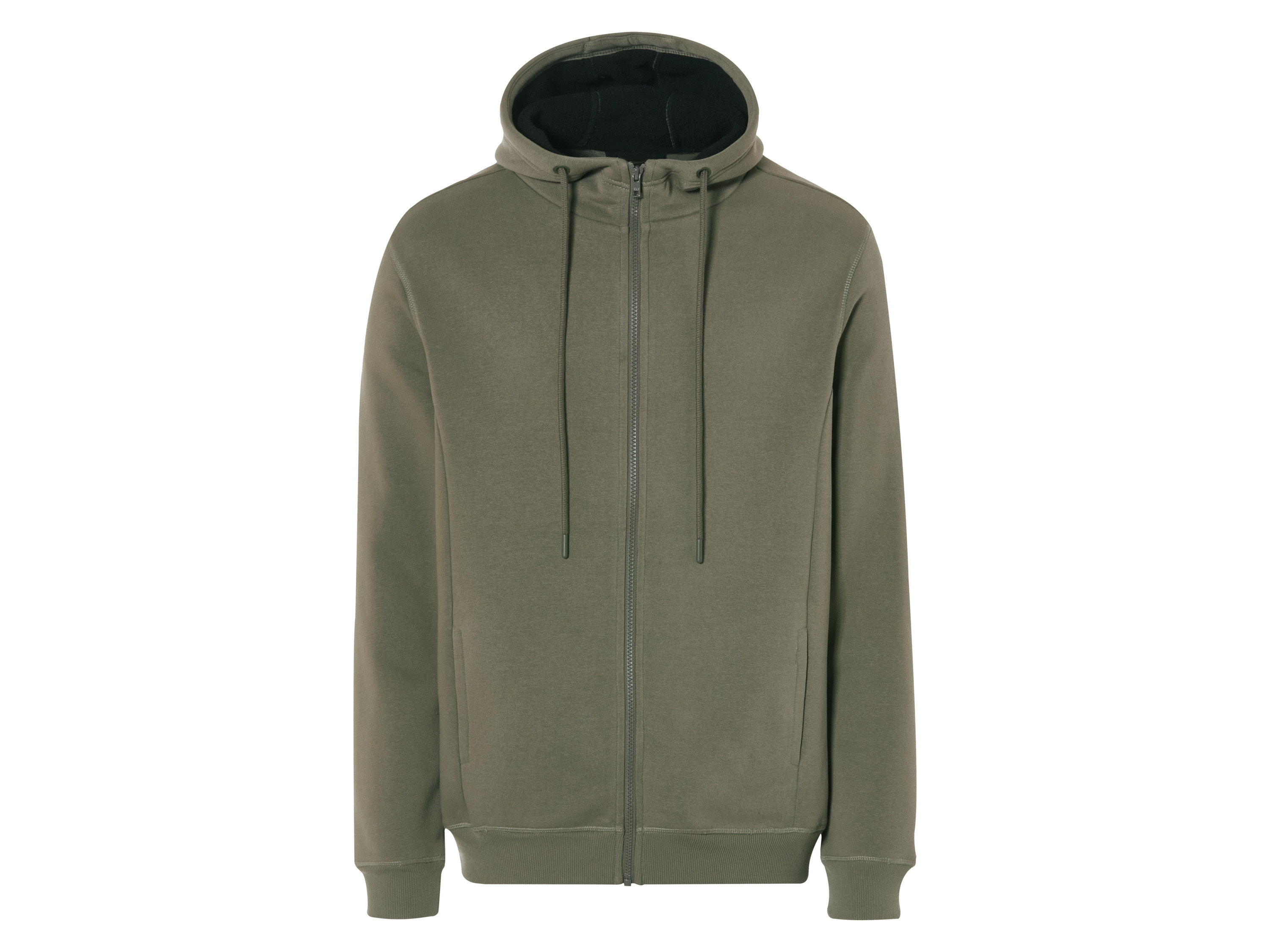 Livergy Bluza dresowa męska z polarem M 48/50, Khaki